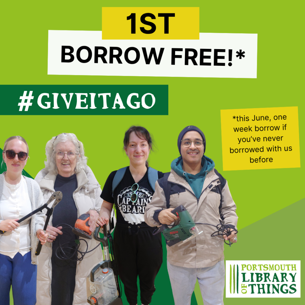 Borrowers holding borrowed tools